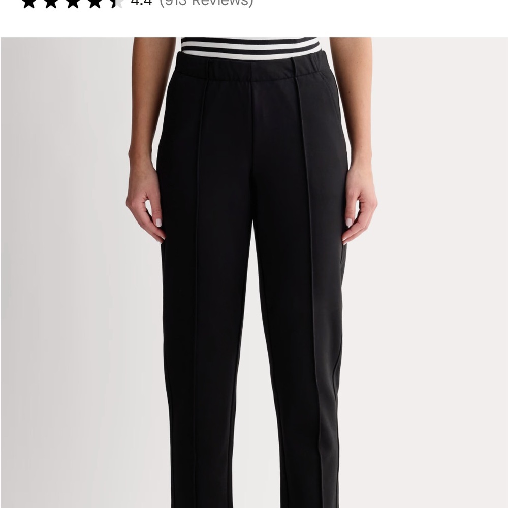 Everlane Black Tailored Trousers with Athletic Design